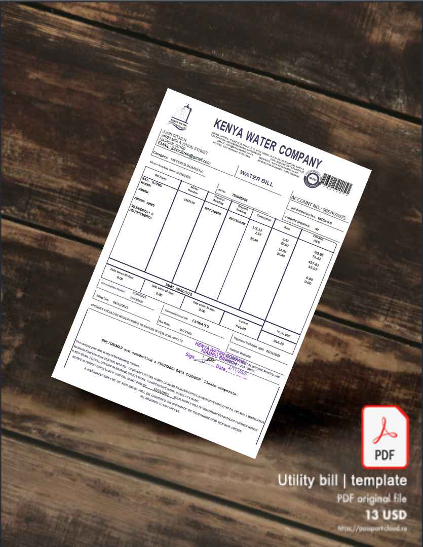 Utility bill | Albanian Power | Albania